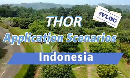 인도네시아의 다양한 시나리오 적용을 위한 EA-20X(Thor) 농업용 드론